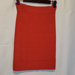 Bcbgmaxazria red bandage skirt